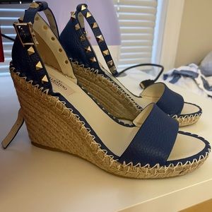 Brand new Valentino denim wedges size 39